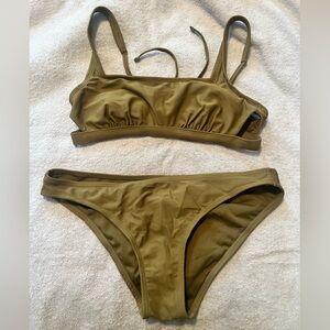 Olive Green Bikini Set